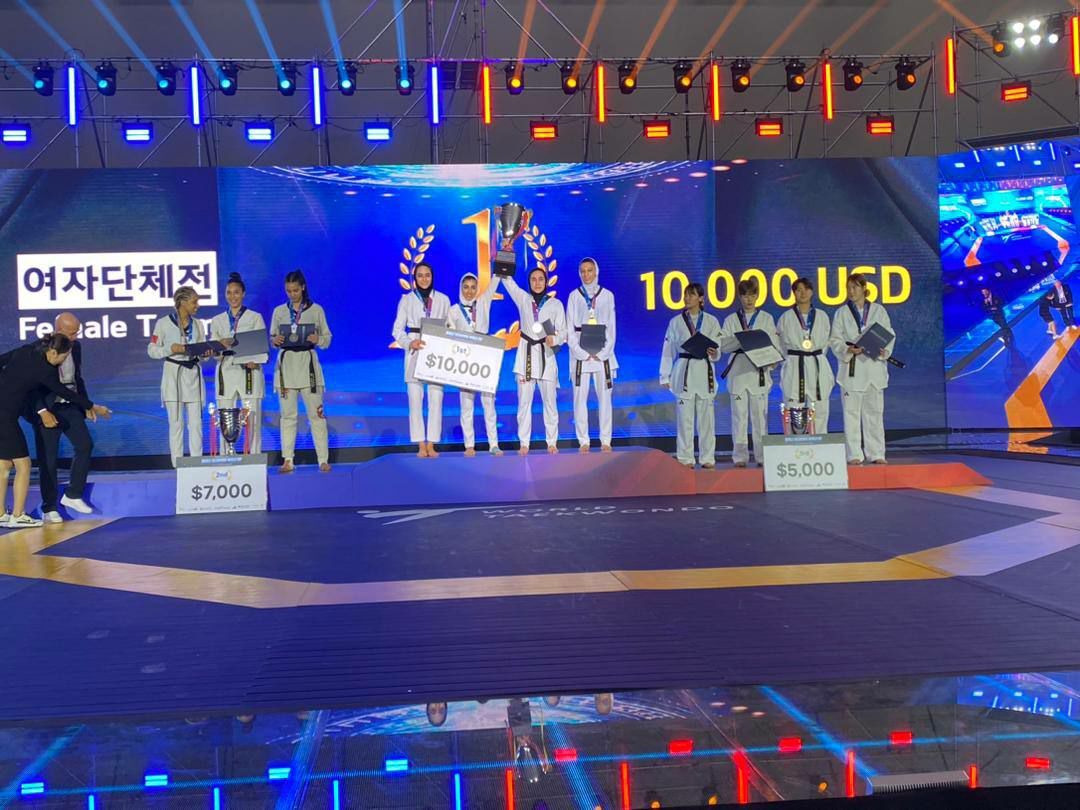 جنوبی کوریا میں تاریخ رقم، خواتین کی تائیکوانڈو ٹیم عالمی چیمپئن بنی