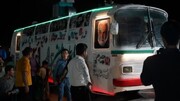 فیلم/ حرکت اتوبوس انتخابات در یزد
