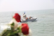 El lugar del accidente aéreo iraní como resultado del ataque estadounidense en el Golfo Pérsico es cubierto de flores