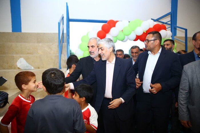 سالن ورزشی روستای کیاپی ساری با حضور وزیر ورزش افتتاح شد