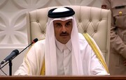 امیر قطر: برای پایان دادن به جنگ در غزه تلاش می‌کنیم