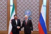 Встреча Путина и и.о. президента Ирана на полях саммита ШОС