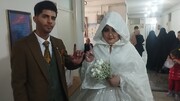 فیلم | عروس و داماد لرستانی رای خود را به صندوق انداختند