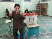حضور شهروند ۹۵ ساله گالیکشی در انتخابات