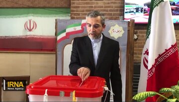 سرپرست وزارت خارجه رأی خود را به صندوق انداخت