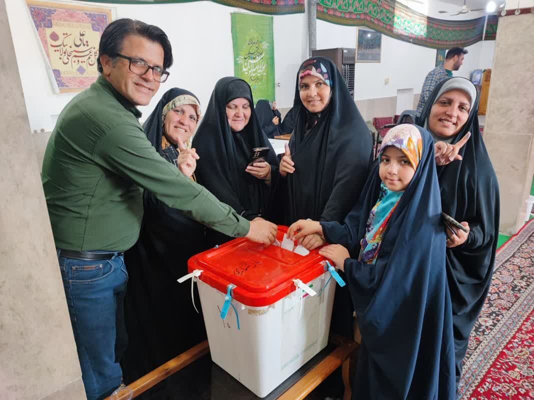 موج جدید حضور مردم پای صندوق رای پس از خنکی هوای مازندران