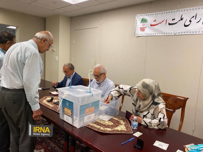 استقبال خوب ایرانیان مقیم آمریکا در انتخابات ریاست جمهوری به روایت تصویر