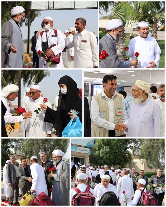 ۲۳۰ زائر قشمی از سرزمین وحی بازگشتند