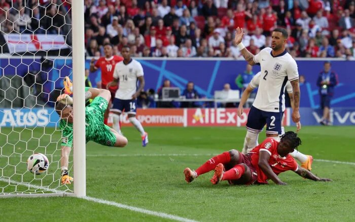 صعود انگلیس به نیمهنهایی در ضیافت پنالتیها/ ترمز شگفتیسازی سوئیس کشیده شد