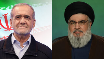 Pezeshkian an Nasrallah: Unterstützung für den Widerstand wird mit Stärke weitergehen