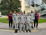 فريق القوات المسلحة الايرانية يحرز المركز الثاني في مسابقات الخماسي العسكرية الروسية
