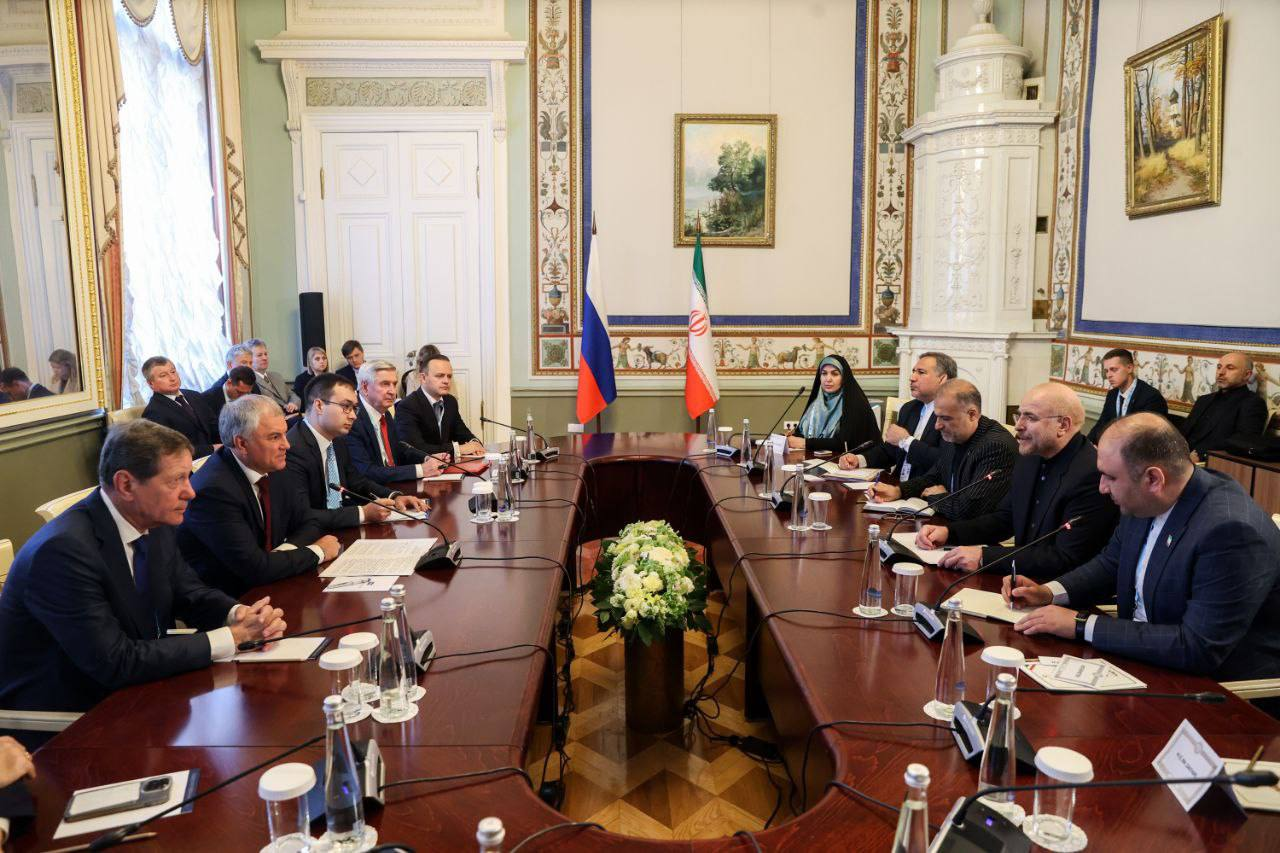 رئیس دومای ملی روسیه با قالیباف دیدار کرد