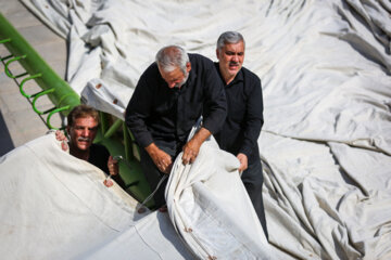 Instalada la carpa Haruniya en Isfahán