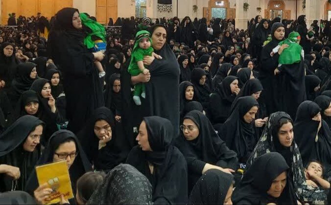 برگزاری آیین شیرخوارگان حسینی در حرم حضرت معصومه(س)