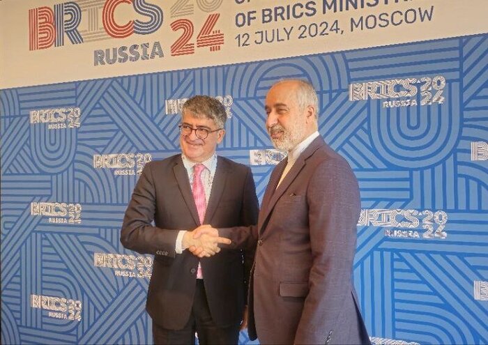 Iran FM spox meets counterparts from BRICS states in Moscow