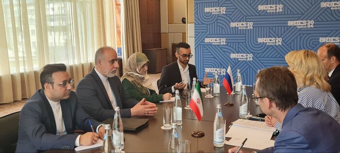 تبادل نظر کنعانی و زاخارووا درباره تقویت همکاریهای رسانهای ایران و روسیه