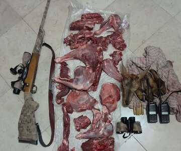 متخلفان شکار در منطقه حفاظت شده البرز جنوبی دستگیر شدند