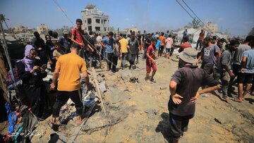 دومین جنایت اسرائیل در کمتر از ۲ ساعت/ ۱۰ فلسطینی در شهر غزه شهید شدند + فیلم
