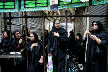 Muharram 2024 : des cérémonies de Tasu'a au grand marché de Téhéran, dans le sud de Téhéran  