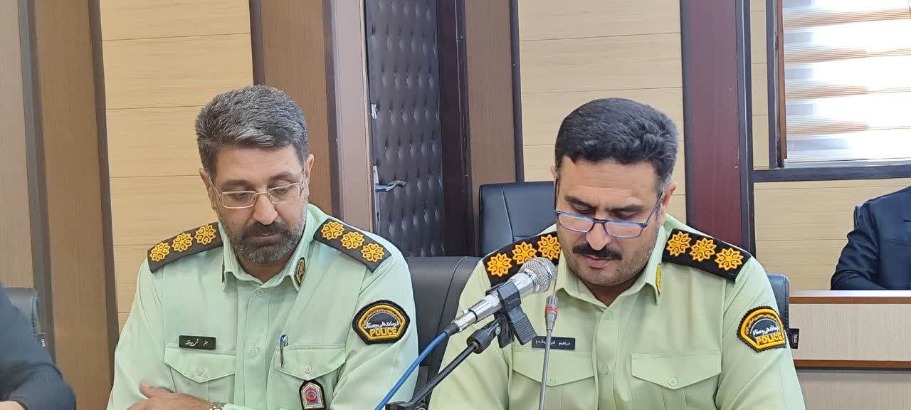 مراسم تکریم و معارفه فرماندهی انتظامی شهرستان ورامین برگزار شد