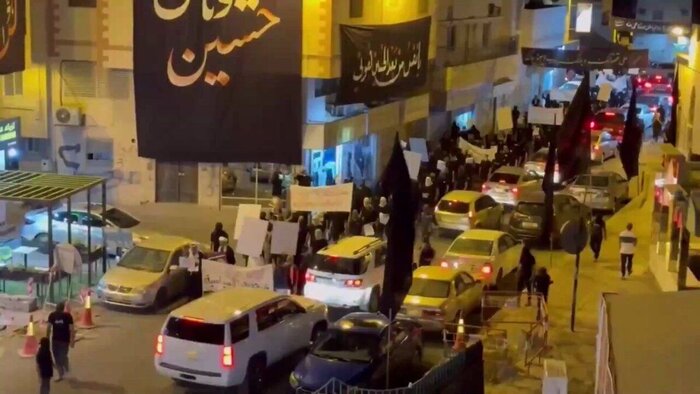 В знак осуждения преступлений Израиля бахрейнцы провели ночную демонстрацию
