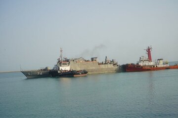 Overhaul operation of frigate Sahand starts