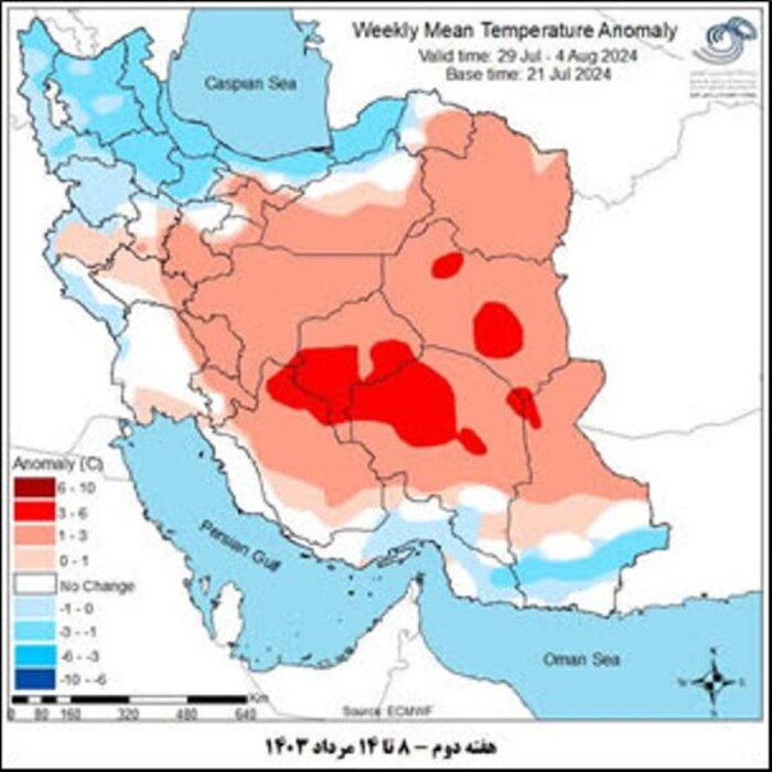 گرمای یزد در ۵۰ سال اخیر بیسابقه است؛ تداوم هوای داغ در هفتههای آینده