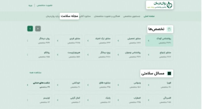 روان‌درمان، سامانه تخصصی خدمات روان‌شناسی و سلامت روان پزشک خوب