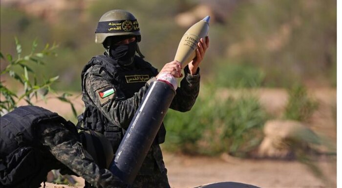 Ataque con cohetes de la resistencia palestina a asentamientos sionistas