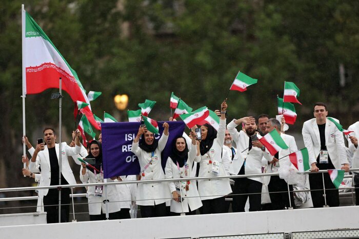 شاهد/ بعثة الجمهورية الاسلامية الايرانية في دورة الألعاب الأولمبية في باريس