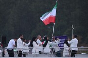 «فراز بادپا»، نماد رشادت همگام با قهرمانان ایران در افتتاحیه پاریس 