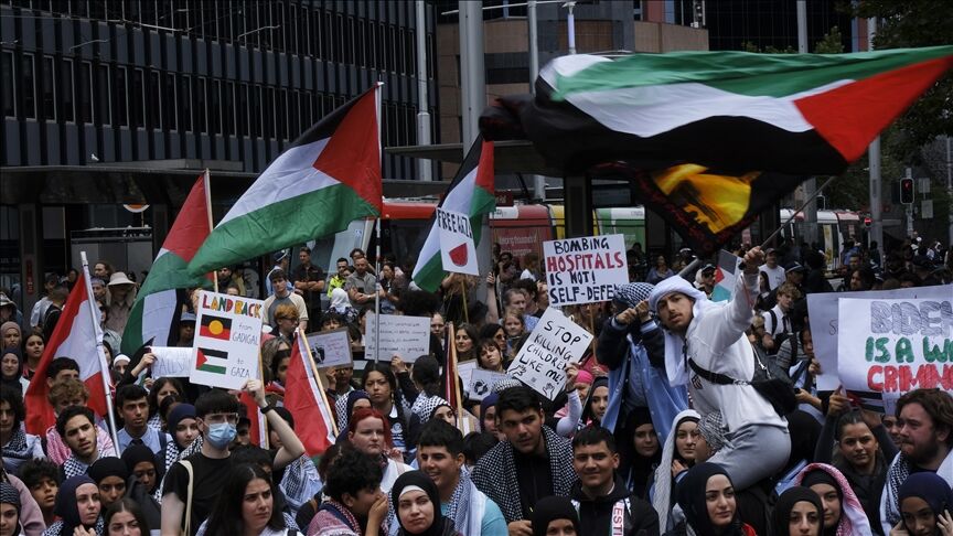 Australian protesters demand gov’t sanction Zionist regime