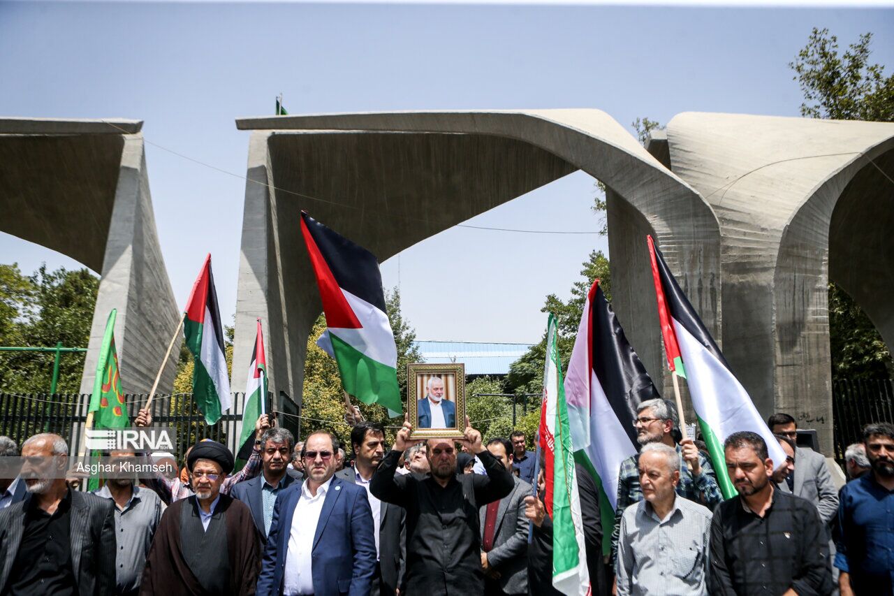 فریاد بلند جامعه دانشگاهی در محکومیت ترور اسماعیل هنیه/ رونمایی از «صدف‌ها»