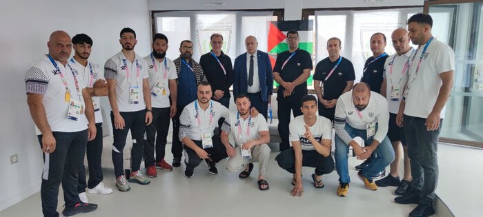 خسروی وفا با رئیس کمیته ملی المپیک فلسطین دیدار کرد؛ تسلیت بابت شهادت اسماعیل هنیه