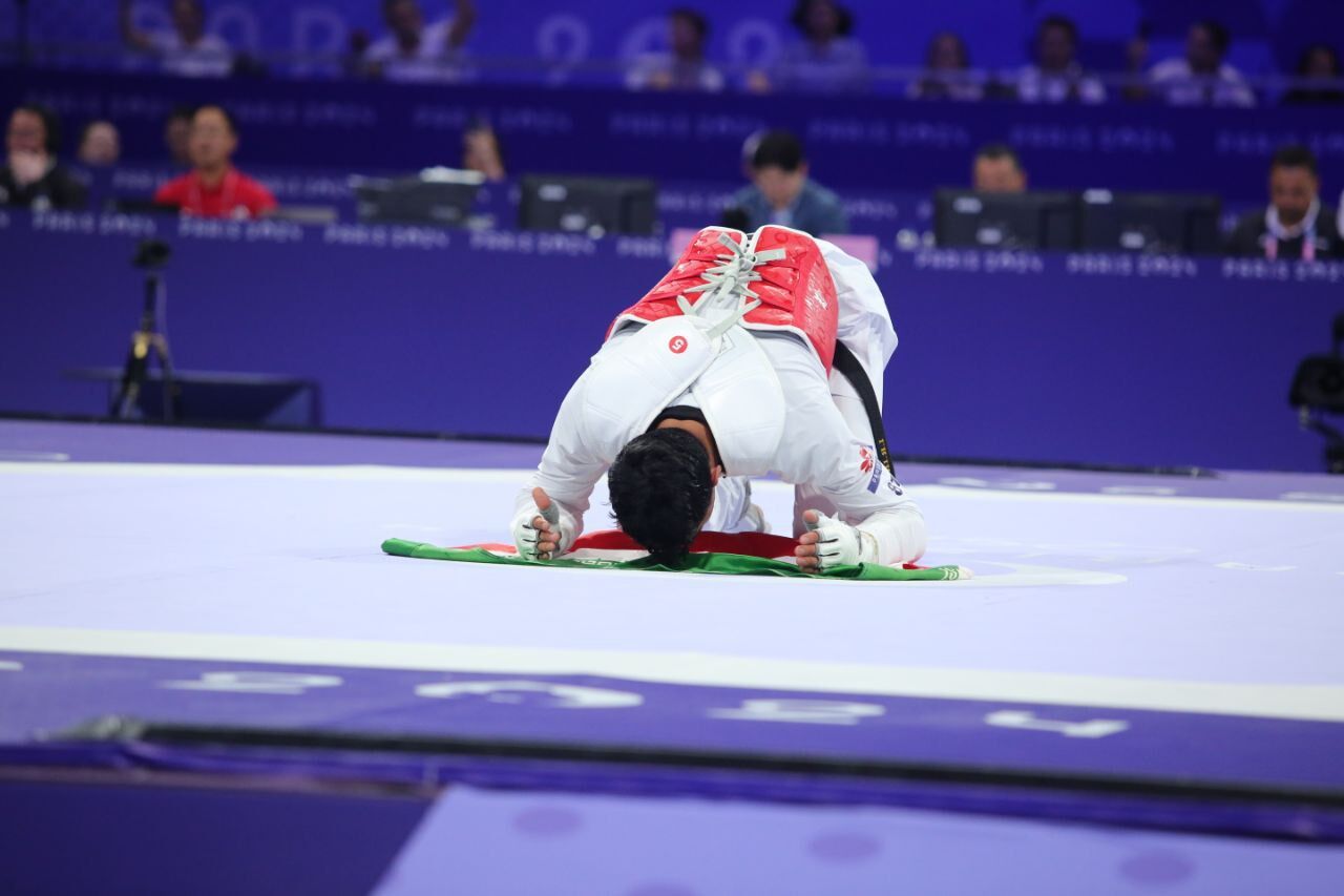 JO 2024: l’Iranien Aryan Salimi en or en taekwondo à Paris