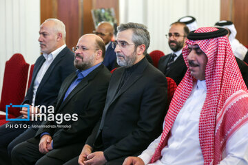 Ceremonia de conmemoración del mártir Ismail Haniya en Teherán