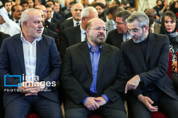 Ceremonia de conmemoración del mártir Ismail Haniya en Teherán