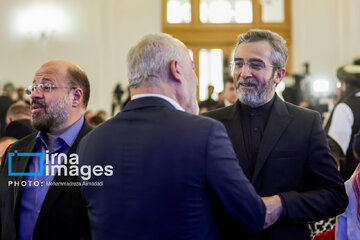 Ceremonia de conmemoración del mártir Ismail Haniya en Teherán