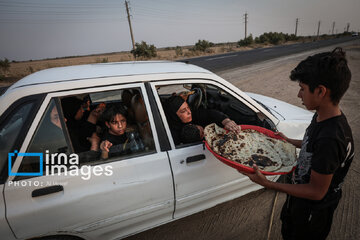 Des Mawkibs du pèlerinage d'Arbaïne à la frontière iranienne de Chazabeh