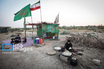 Des Mawkibs du pèlerinage d'Arbaïne à la frontière iranienne de Chazabeh