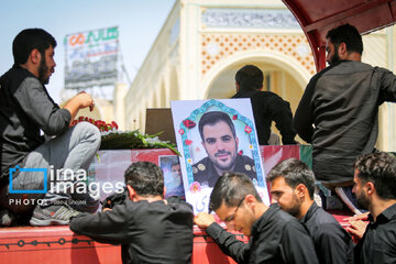 Funérailles d’un conseiller du Corps des gardiens de la révolution islamique, tombé en martyr après lors d'une frappe aérienne en Syrie