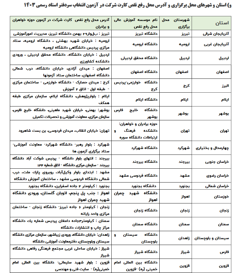 زمان دریافت کارت آزمون انتخاب سردفتر اسناد رسمی اعلام شد