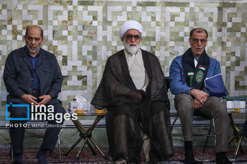 Ceremonia de despedida a al convoy paralímpico en el santuario del Imam Reza (P)