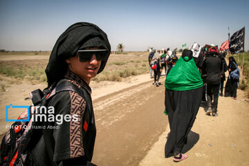 Marche d'Arbaeen:  route de Divaniyeh