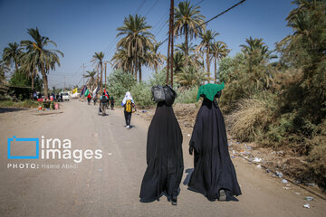 Marche d'Arbaeen:  route de Divaniyeh