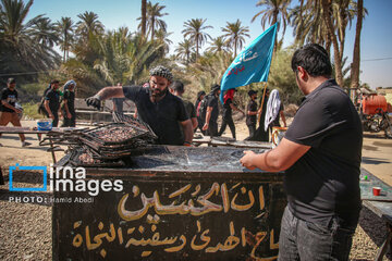 Marche d'Arbaeen:  route de Divaniyeh