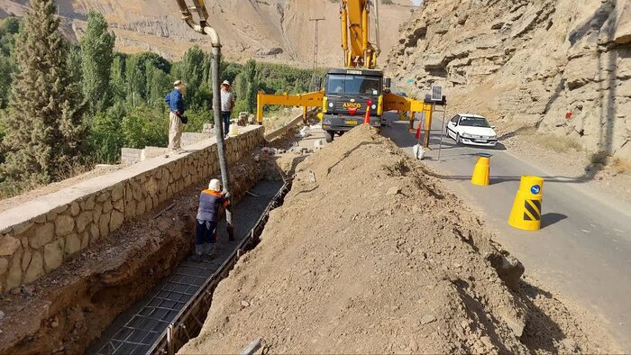 عملیات ایمن سازی نقطه حادثه خیز جاده چالوس آغاز شد