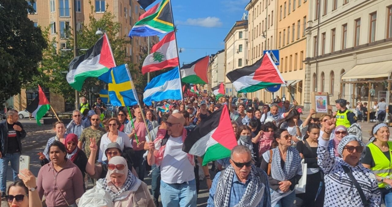 Swedes protest against Israeli crimes in Gaza