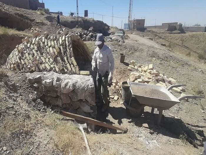 مرمت دژ زیرزمینی «نیگ» قاینات وارد مرحله جدید شد