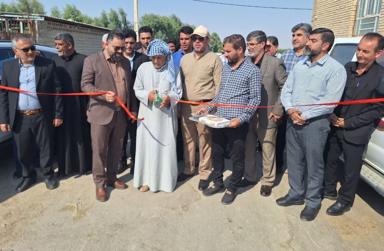 ۱۳ طرح آموزشی و عمران روستایی در شوش کلنگ زنی یا افتتاح شد